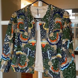 Alice + Olivia Beaded Jacket. S. NWT. No offers. Already reduced.